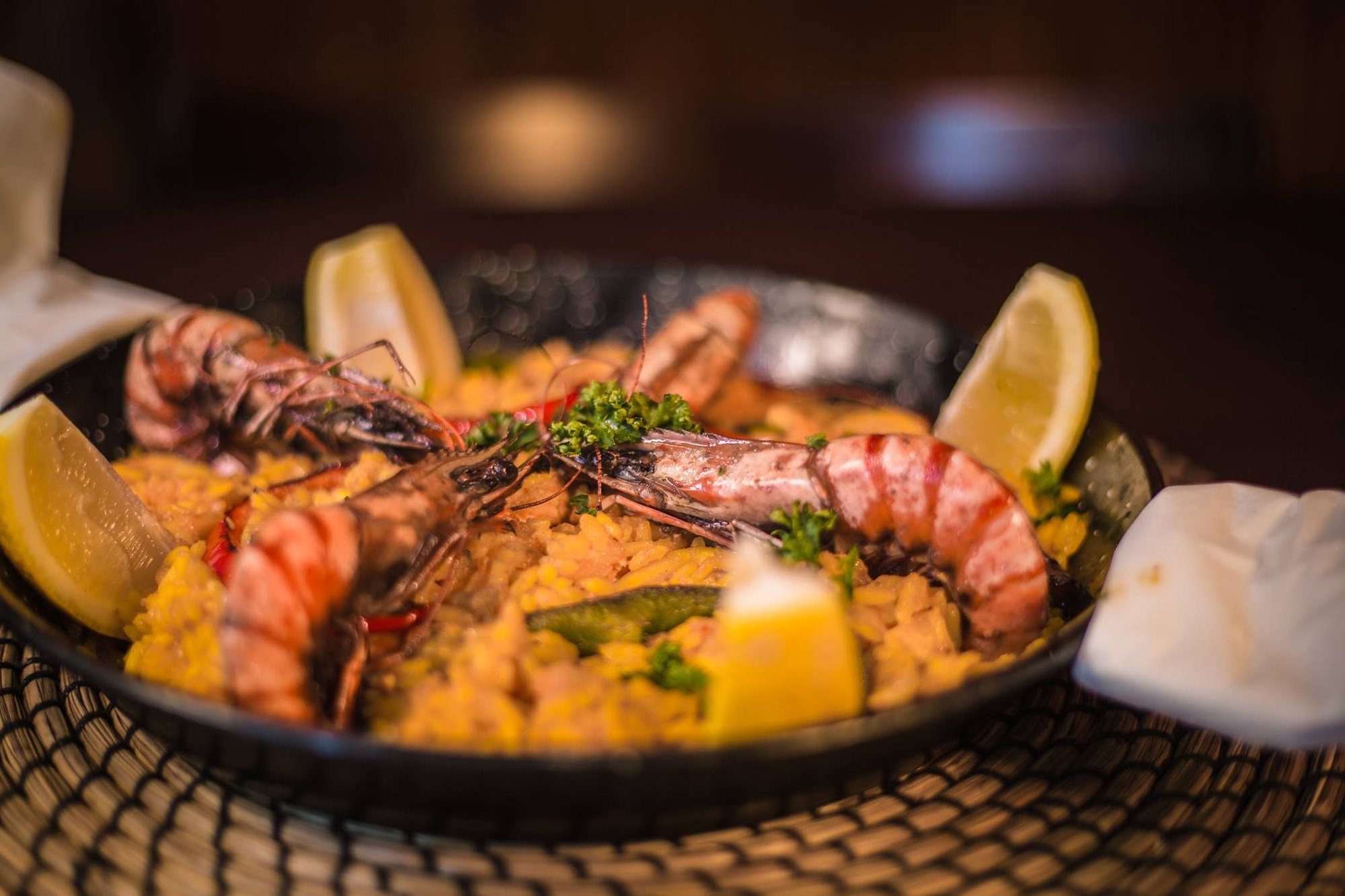 Fresh paella at Tapas Factory